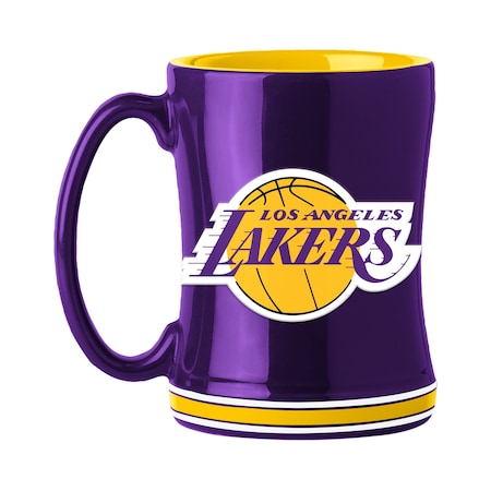 Logo Brands Los Angeles Lakers 14oz Relief Mug 713-C14RM